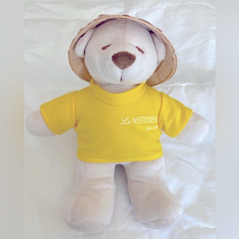 Le Meridian Saigon Teddy Bear With Conical Hat- New